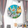 (Single Sided) Diy Floral Animal Special Shaped Diamond Painting Pendant