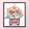 Walk With Love - 14CT/16CT Stamped Cross Stitch 17*19cm/6.69*7.48in(Brand)