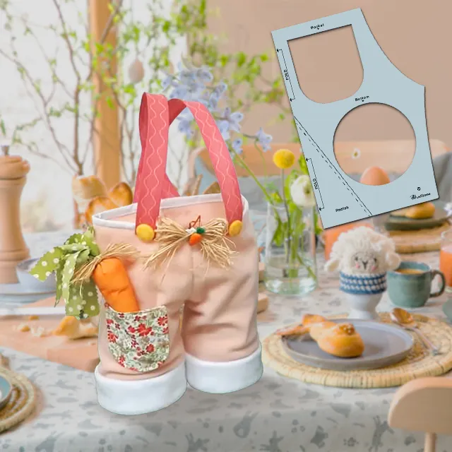 DIY Carrot Pants Basket Sewing Template & Instructions