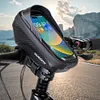 1L Bike Phone Bag Waterproof Bicycle Upper Tube Bag for Smart Phones 4.7-6.8in