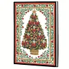 (US Local)Christmas Tree Special Shaped Diamond Painting Journal Notebook for Adults