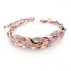 Bracelets feuille zircon
