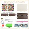 (US Local)Diamond Painting Storage Box DIY 5D Diamond Painting Jewelry Box (Flower C)