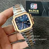 Patek Philippe Cubitus Rose gold and steel Two-Tone Sunburst Blue Dial 5821/1AR Super Clone