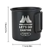 300ML Camping Mug Aluminum Alloy Tea Beer Coffee Mug Lightweight for Outdoor Use