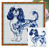 (Multi-Style) Blue And White Porcelain-11CT Stamped Cross Stitch 40*40cm/40*60cm