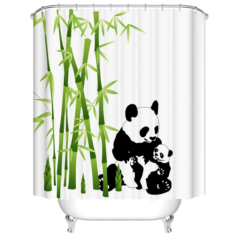 Animals Elephant Shower Curtain Bathroom Waterproof Polyester Shower Curtain Elephant Printed Curtains for bathroom shower
