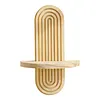 1/2Pcs Boho Shelves Wall Decor Mid Century Modern Decorative Floating Shelves 11.81 Inch with Ledge for Home Living Room