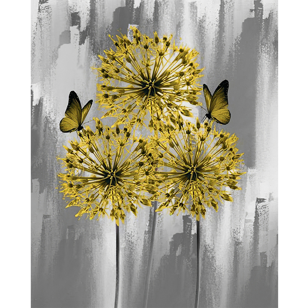 Yellow Dandelion-Paint by Numbers-30*40cm/40*50cm