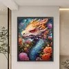 >SALE<Full Embroidery Eco-cotton Thread 11CT Print Flower Dragon Cross Stitch 50x60cm