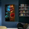 (Big Size)Flame Rose-Paint by Numbers Acrylic Painting 40*70CM