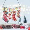 >SALE<Acrylic Christmas Stockings Diamond Painting Hanging Pendant for Home Decor