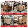 [US Local Warehouse] Folding Table Cart Heavy Duty Panel Dolly with PU Swivel Wheels 1800 LBS Drywall Cart for Party Events Hotel Factory Warehouse