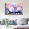 Swans - Partial Round Diamond Painting