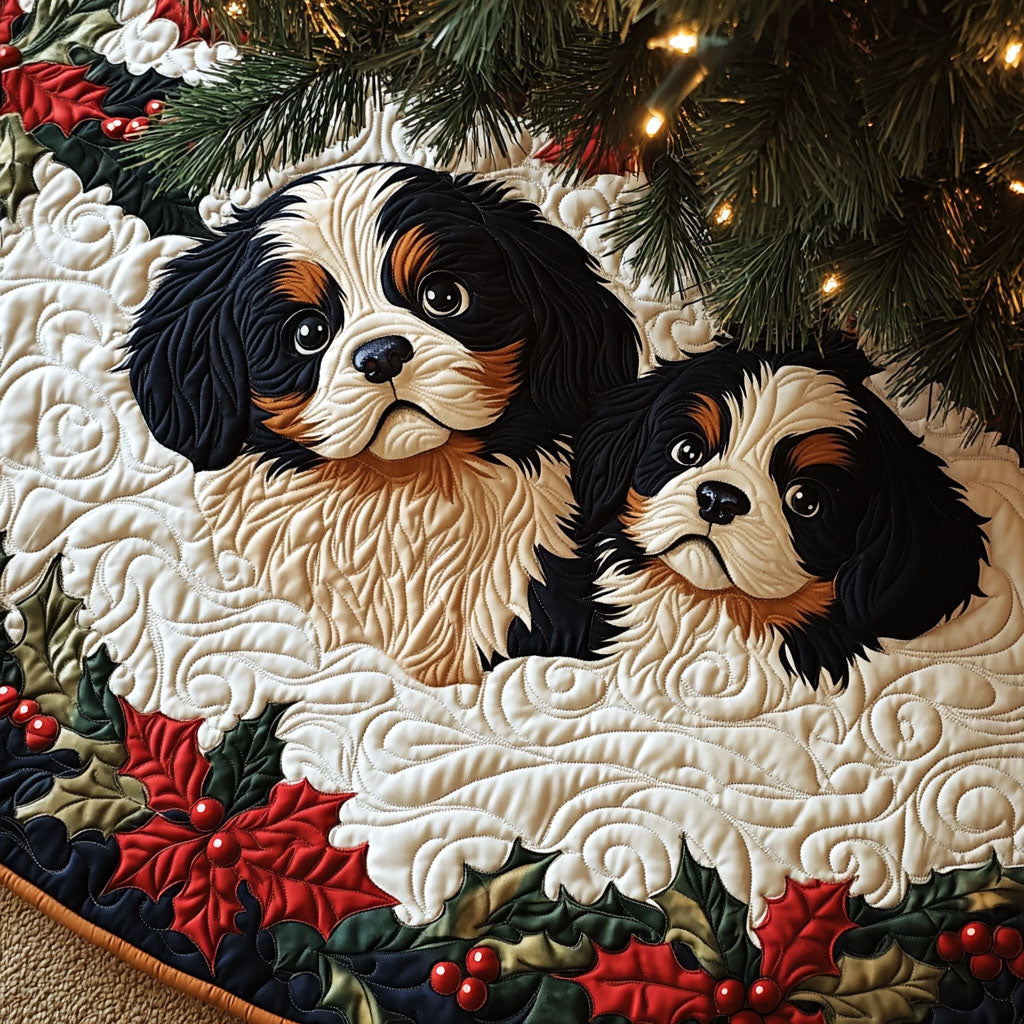 Loyal Heart Quilted Christmas Tree Skirt NCU0PT2590