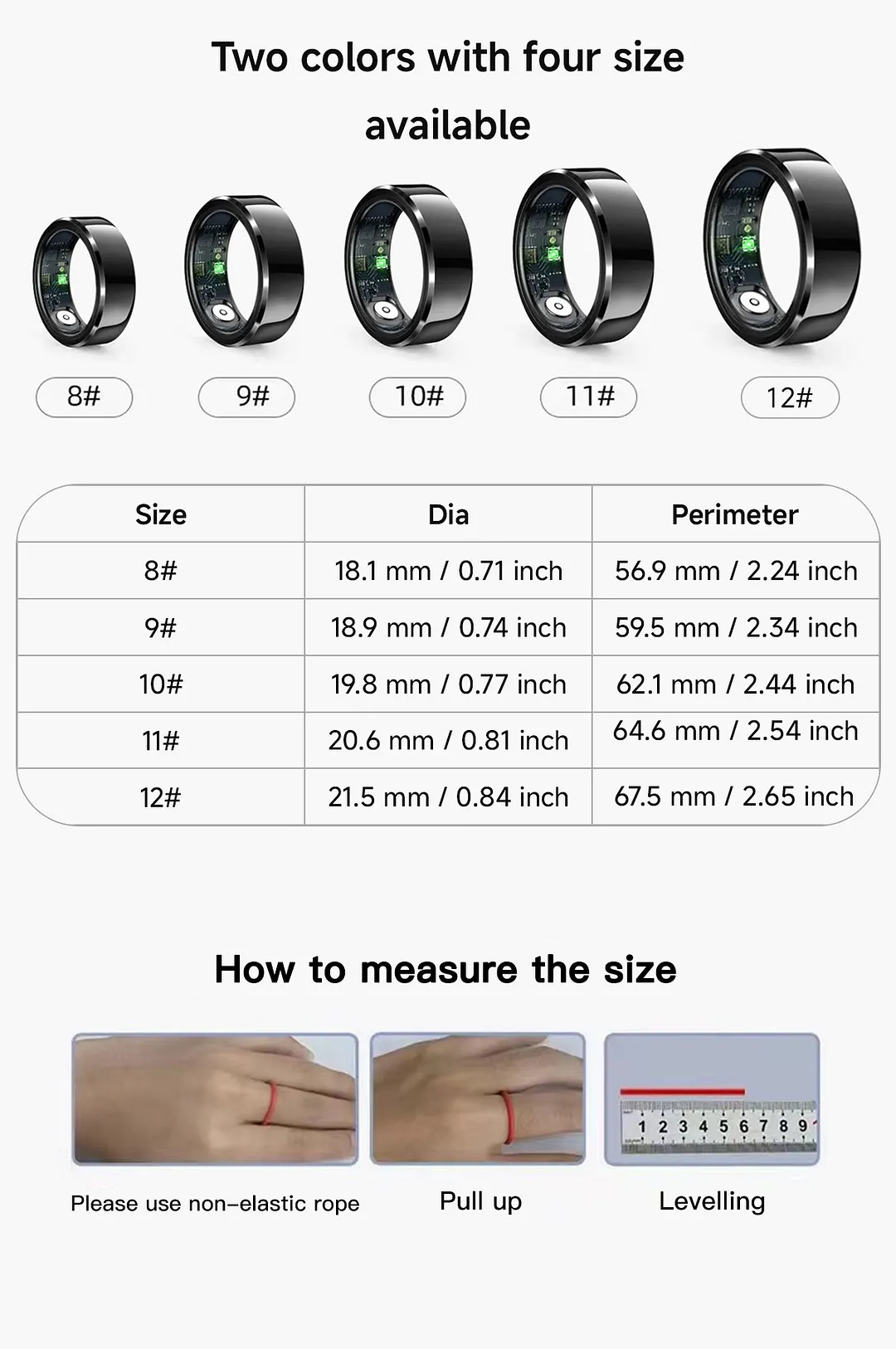New Smart Ring Heart Rate Blood Oxygen Sleep Monitoring Tracking Ring