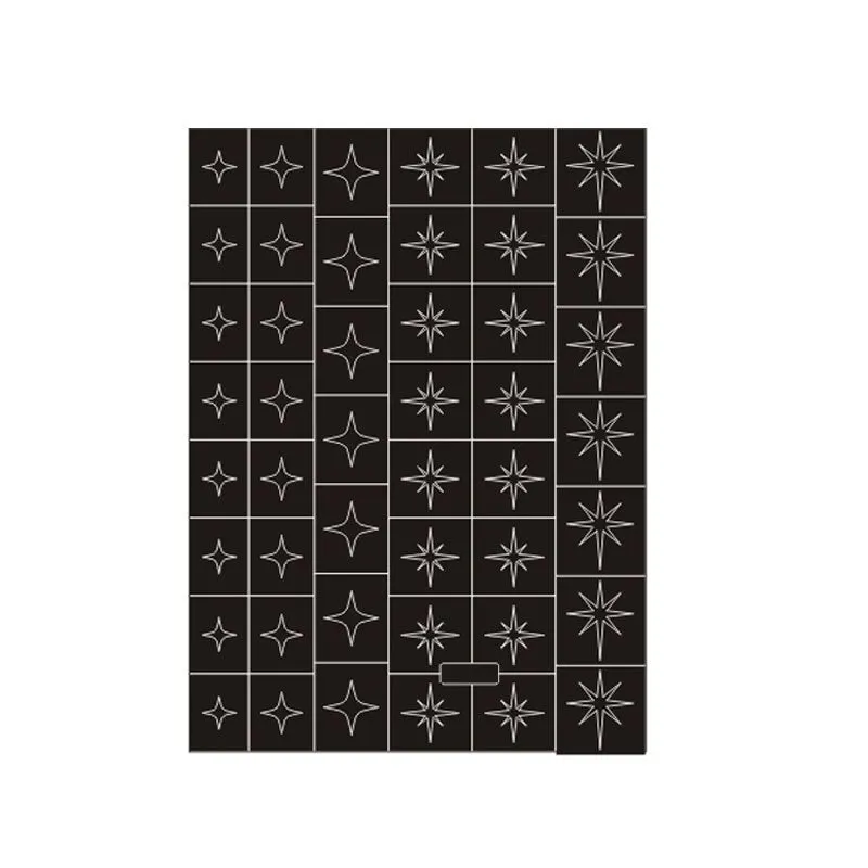 Luxury Design Nail Stamping Stickers Airbrush Nail Art Printing Stencil Decal Sheet Template Self-Adhesive Sliders Manicure Tool-Nail Inspo