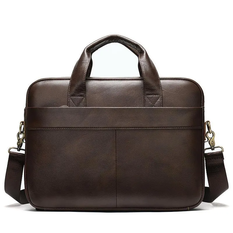 Fashion Casual Business Men's Handbag Retro 14 Inch Shoulder Bag Crossbody Bag