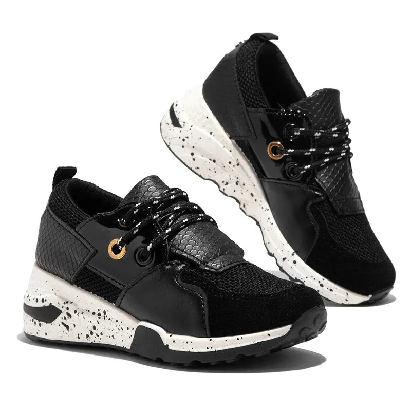 2020 New Women Sneakers Mixed Color Sequins Casual Increase Sports Shoes Comfortable Breathable Outdoor Ladies Shoes For Females