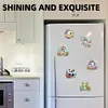 (US Local)6Pcs Acrylic  Animals Diamond Painting Fridge Magnet for Whiteboard