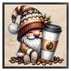 Coffee Gnome-11CT Stamped Cross Stitch 40*40cm/15.75*15.75in