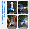 7.5L Drinking Water Bucket with Faucet Large Capacity for Self-Driving Tour