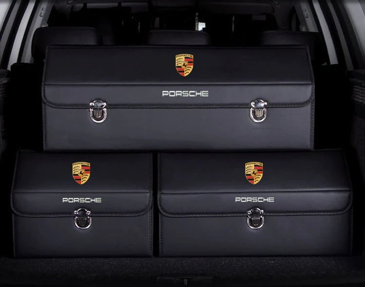 Car Trunk Leather Storage Box