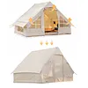 [US Local Warehouse] 2 Pack Shade Sail Poles 10FT Outdoor Sun Shade Poles 2.74in Diameter Heavy Duty Metal Post for Deck Patio Outside Backyard
