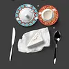 12Pcs/set Diamond Painting Mandala Coaster Cup Cushion with Rack Home Decor
