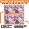 12pcs 5D DIY Full Square Drill Partial AB Drill Diamond Painting Garden Set 16x20cm