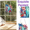 Statue of Liberty DIY Acrylic Diamond Painting Hanging Kit Special Shape Crystal Rhinestone Art Pendants Single Side Drill for Adults Gift Home Wall Or Window Decor