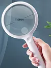 3X/10X Handheld Magnifying Glass with 20 LED Light Rechargeable for Seniors Read