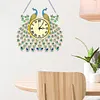 DIY Diamond Painting Special Shaped Art Clock Kits(Peacock)