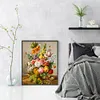 Peony Flower Vase - 11CT Stamped Cross Stitch - 40*50cm - Flower