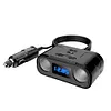 Car Cigarette Lighter Socket PD 22W Car Charger Adapter 2 Socket Digital Display