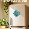Diamond Painting Double-Layer Peacock Mandala Refrigerator Magnet 360 Rotating Magnetic Refrigerator Sticker