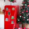(US Local)6PCS  Xmas DIY Crystal Refrigerator Magnetic for Home Decor (Cup Cat)