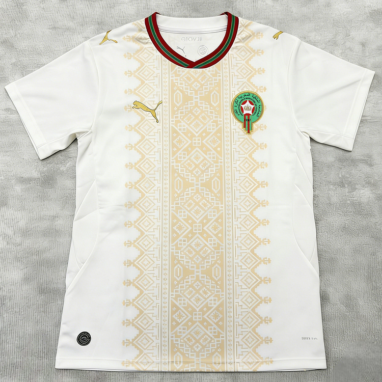 【S~4XL】Morocco 2026 World Cup Away Football Jersey