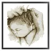 （No Printed Canvas）Counted Cross Stitch 14CT-Embrace 28*31cm(Brand)