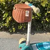 Bike Front Basket Backpack with Lid Cycling Handlebar Basket Bicycle Accessories