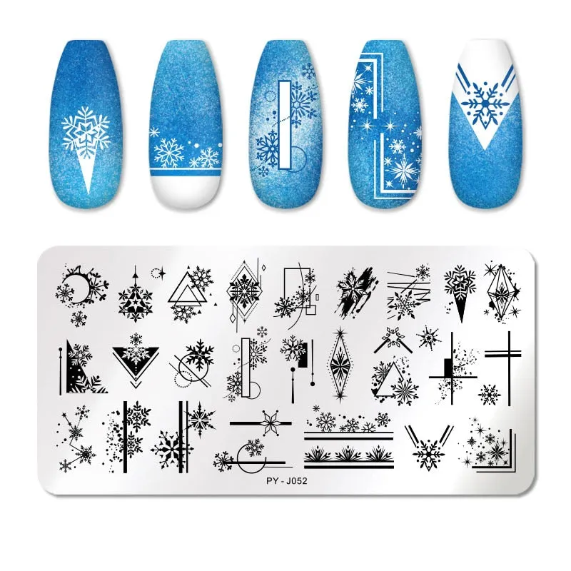 PICT YOU Animal Patterns Nail Stamping Plates Stainless Steel Nail Art Image Plate Stamp Template Stencil Tools PY-F011-Nail Inspo