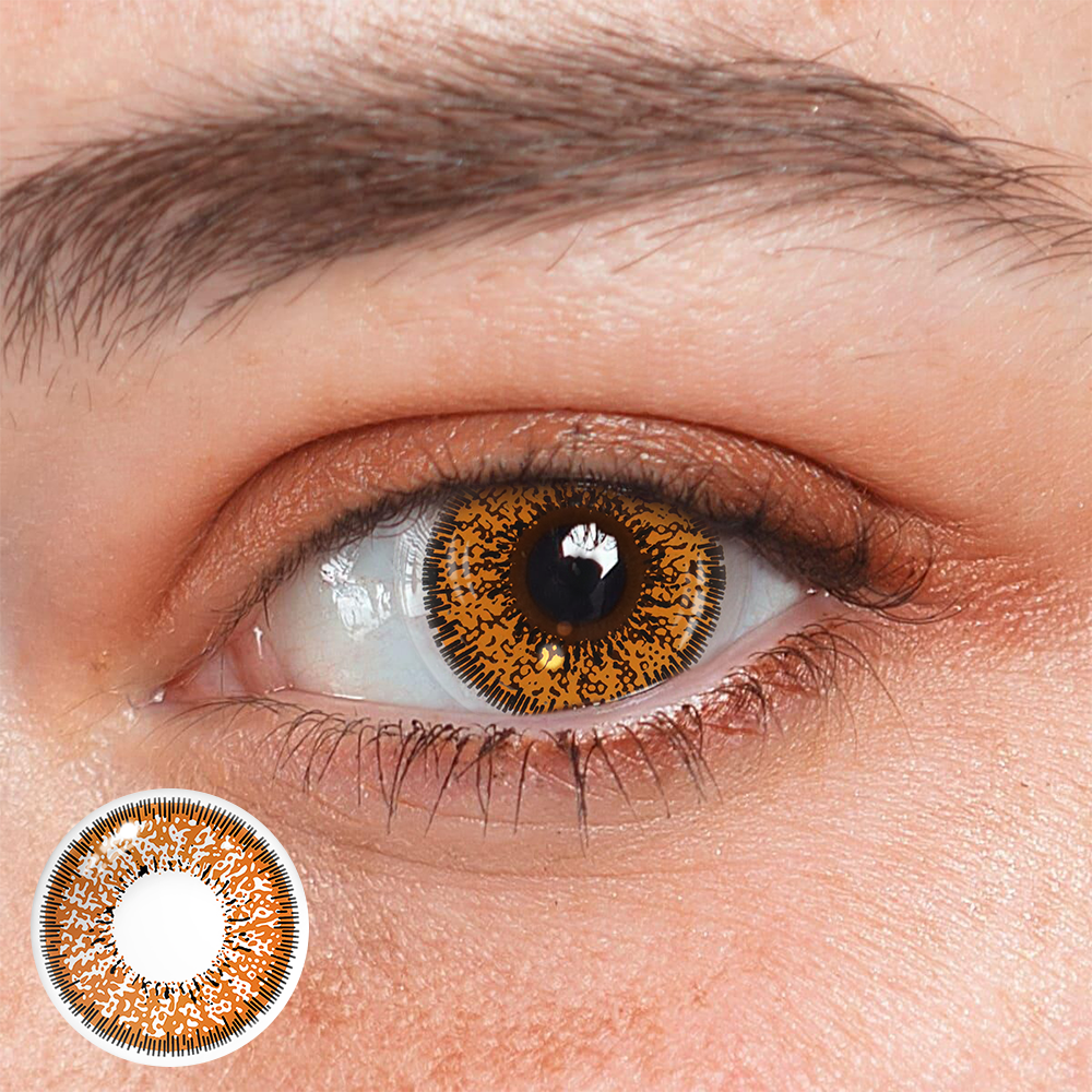 Cosplay Succubus Brown Coloured Contact Lenses