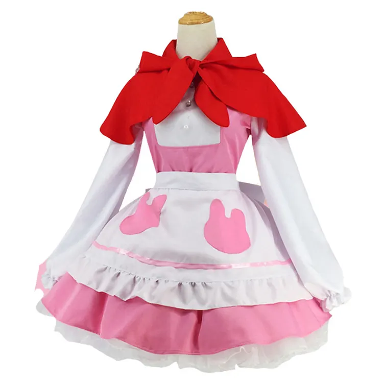 Kanna Pink Lolita Dress Outfits Cosplay Costume Halloween Carnival Suit