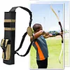 Archery Quiver Dual Use Back Arrow Quiver Multi-Function Hip Arrows Bag for Hunt