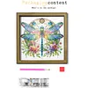 Diamond Painting Wooden Double-Sided Dragonfly Ornaments Kit with Photo Frame Desktop