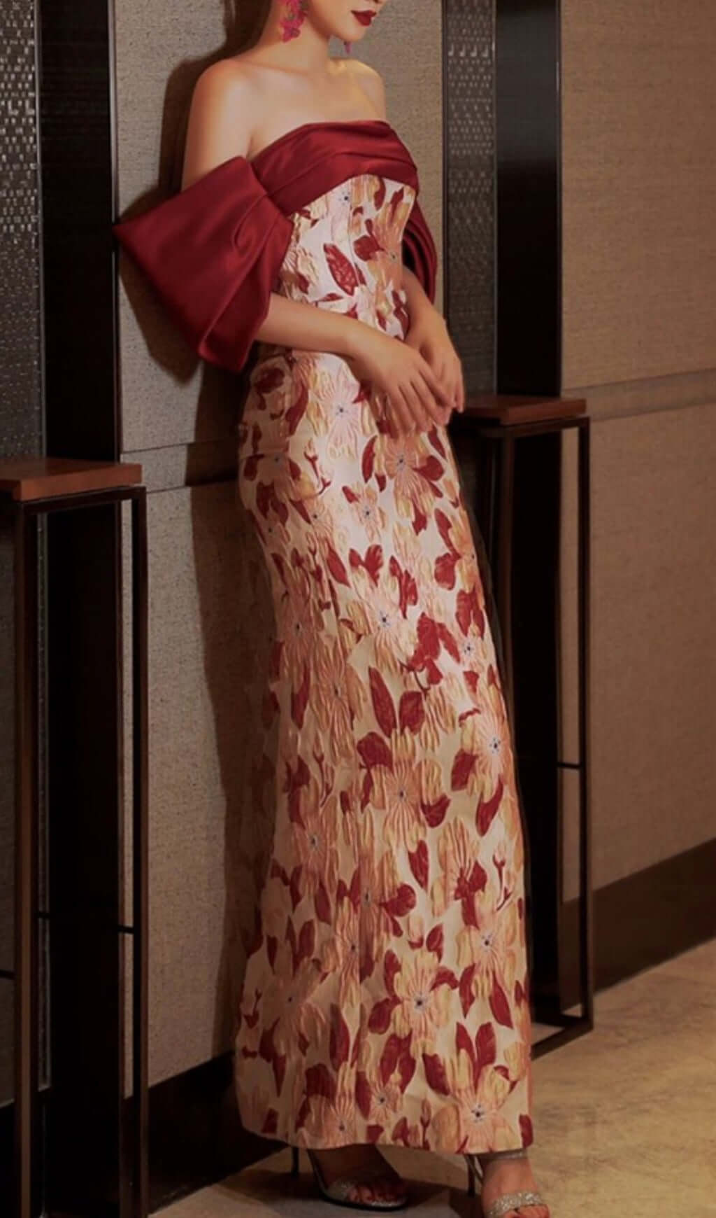 Avishav Off Shoulder Flower Maxi Dress Flowering Girl