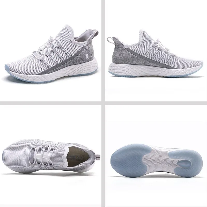 ONEMIX Men Vulcanize Shoes 2019 Breathable Knitted Mesh Reflective Running Sneakers Women Tennis Training Footwear