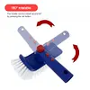 180 Degree Rotating Hand Scrub Brush Curved End Pool Cleaning Brush for Bathroom
