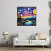 Van Gogh Starry Sky - 14CT Stamped Cross Stitch 40*40cm/15.75*15.75in