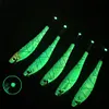 Luminous Wood Shrimp Fishing Lure Steel Wire Squid Jig Shrimp Bait for Saltwater